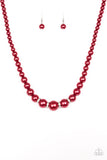 Paparazzi Accessories Party Pearls - Red