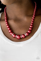 Paparazzi Accessories Party Pearls - Red