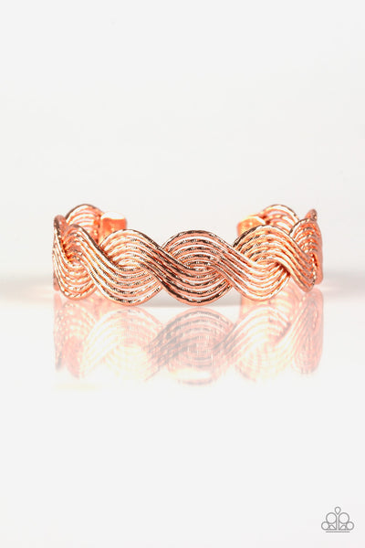 Paparazzi Accessories Braided Brilliance - Copper