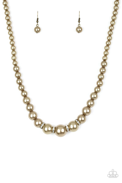 Paparazzi Accessories Party Pearls - Brass
