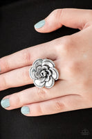 Paparazzi Accessories FLOWERBED and Breakfast - Silver