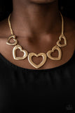 Paparazzi Accessories Hearty Hearts - Gold