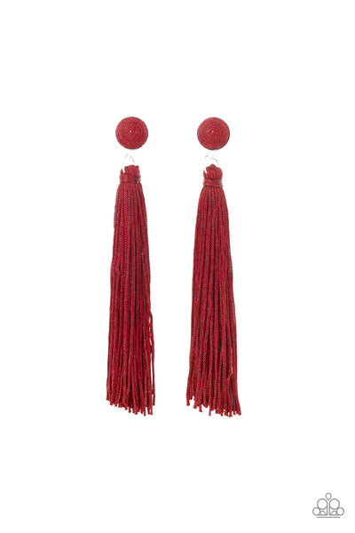 Paparazzi Accessories Tightrope Tassel - Red