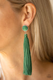 Paparazzi Accessories Tightrope Tassel - Green