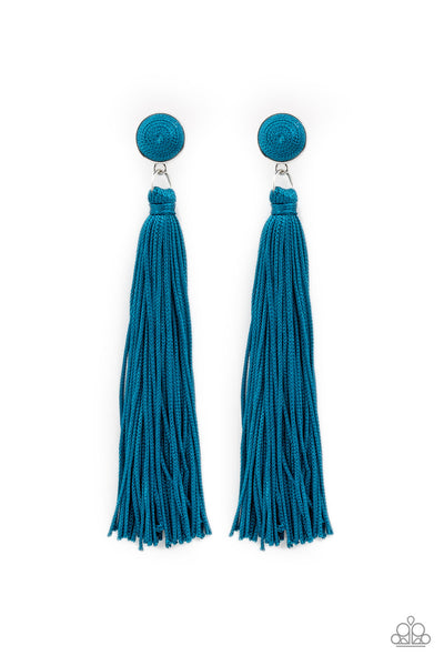 Paparazzi Accessories Tightrope Tassel - Blue