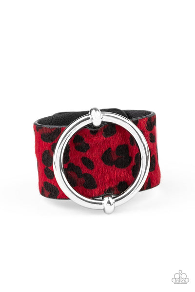 Paparazzi Accessories Asking FUR Trouble - Red