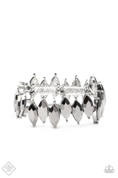 Paparazzi Accessories Fiercely Fragmented - Silver