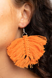 Paparazzi Accessories Macrame Mamba - Orange