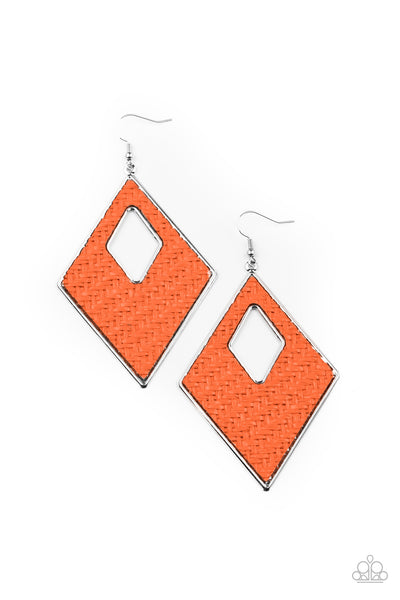 Paparazzi Accessories Woven Wanderer - Orange