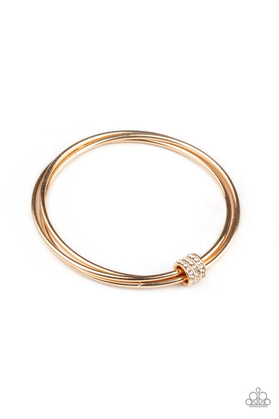 Paparazzi Accessories Roll Out The Rhinestones  - Gold