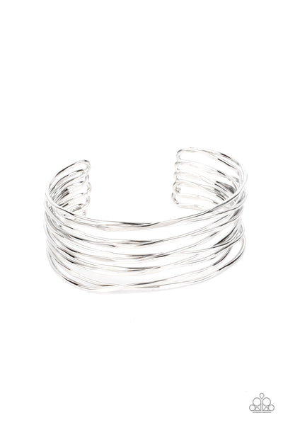 Paparazzi Accessories Nerves of Steel - Silver