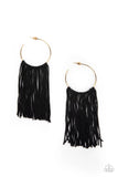 Paparazzi Accessories Flauntable Fringe - Gold & Black