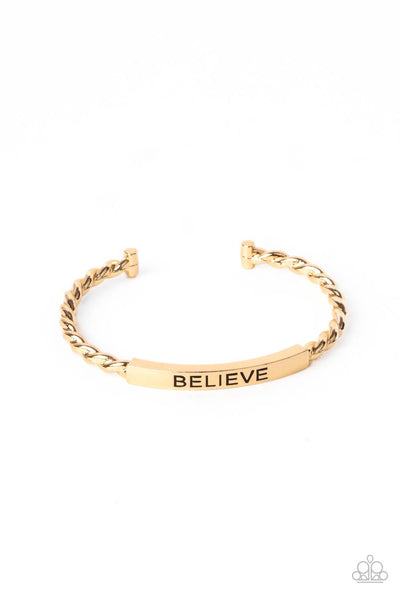 Paparazzi Accessories Keep Calm and Believe - Gold