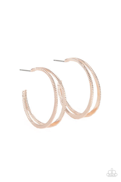 Paparazzi Accessories Rustic Curves - Rose Gold