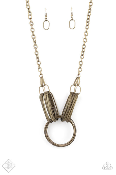 Paparazzi Accessories Lip Sync Links - Brass