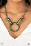 Paparazzi Accessories Lip Sync Links - Brass