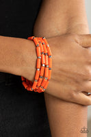 Paparazzi Accessories Radiantly Retro - Orange