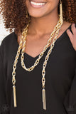 Paparazzi Accessories SCARFed for Attention Necklace Set-Gunmetal